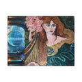 Greek Goddess of Music, Daughter of Zeus, 11 Dimensions Lady with Harp, Canvas